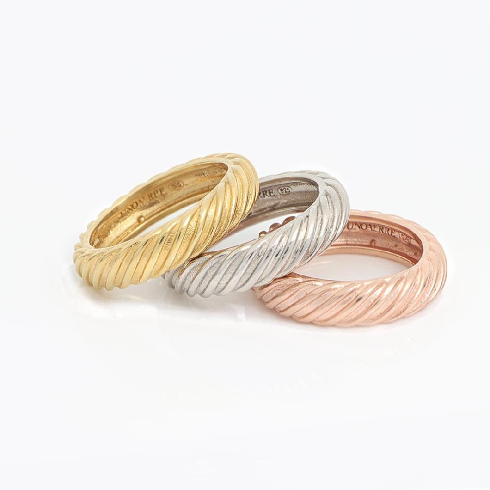 Unoaerre Fedina in argento placcato oro rosa | UNOAERRE Gioielli Duty-free