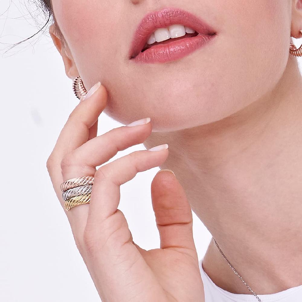 Unoaerre Fedina in argento placcato oro rosa | UNOAERRE Gioielli Duty-free