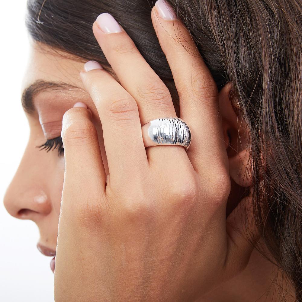 Unoaerre Anello in bronzo argentato 512219 | UNOAERRE Gioielli 50% di sconto per tempo limitato