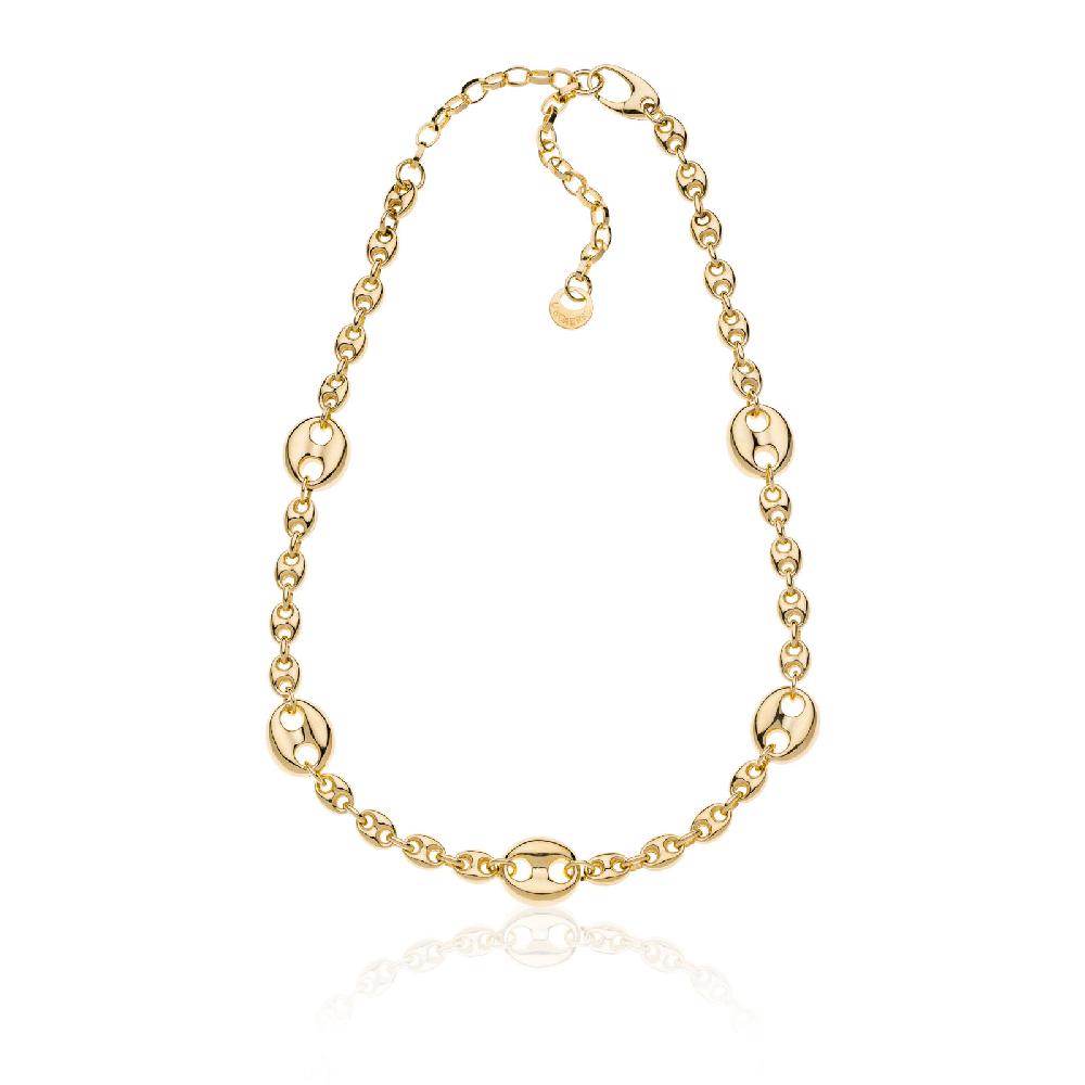 Unoaerre Collana in argento dorato | UNOAERRE Gioielli Presa