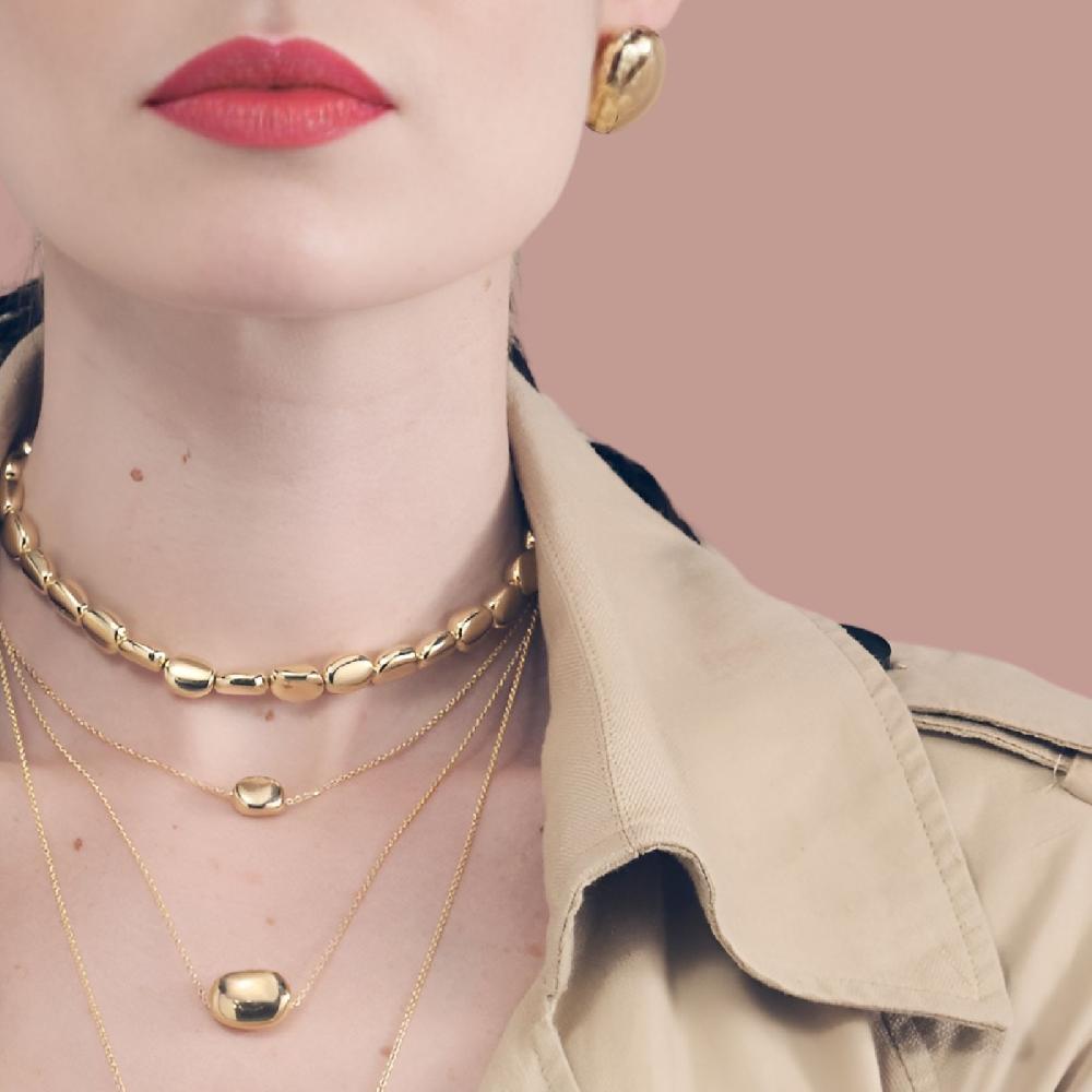 Unoaerre Collana in argento dorato donna | UNOAERRE Gioielli In Vendita