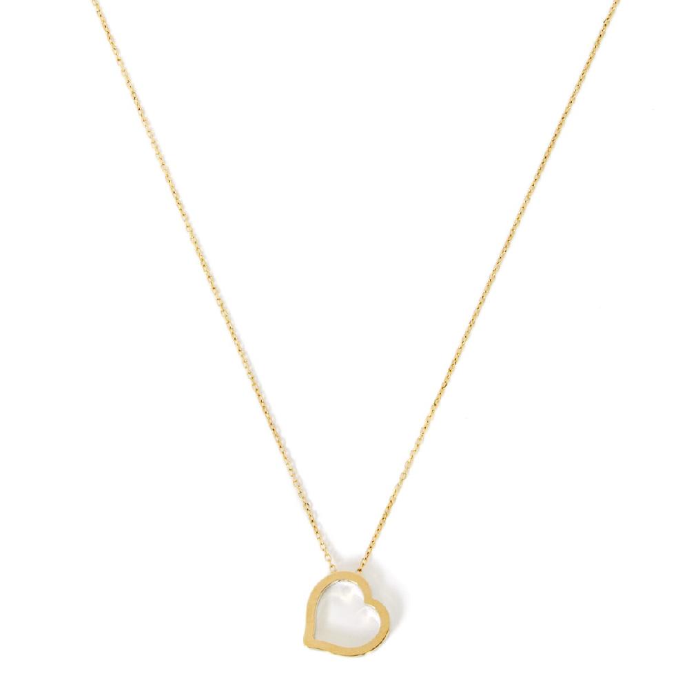 Unoaerre Collana in oro con pendente cuore bicolore | UNOAERRE Gioielli Offerta temporanea