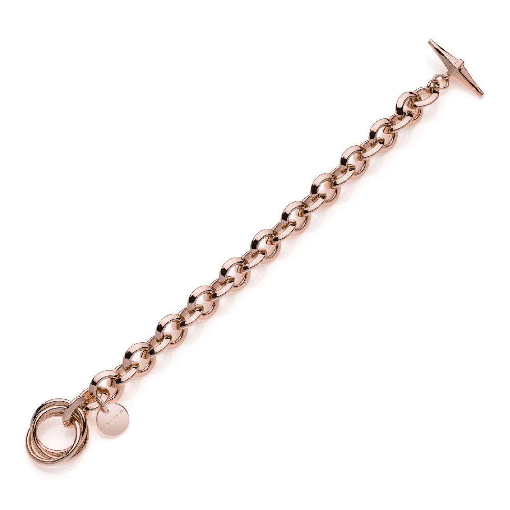 Unoaerre Bracciale donna catena rolò rosa | UNOAERRE Gioielli Negozio