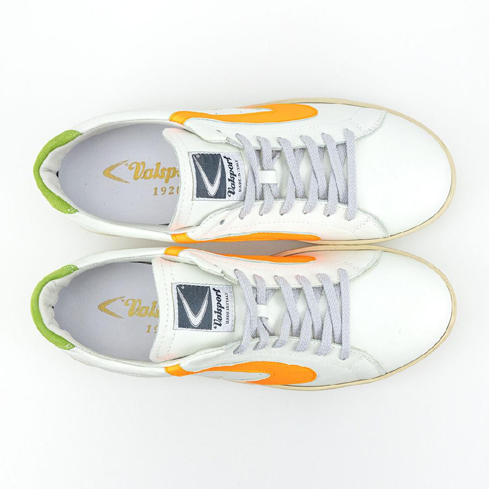 Valsport Tournament Mix Leather Bianco Fluo Arancio Verde Italy