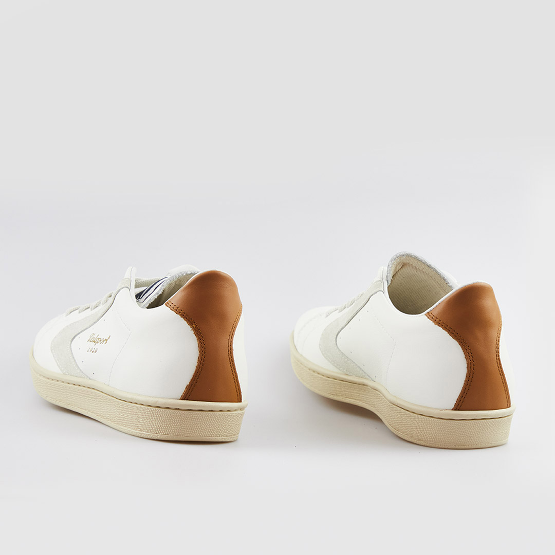 Valsport Tournament Mix Leather Suede Bianco Panna Cognac In Linea