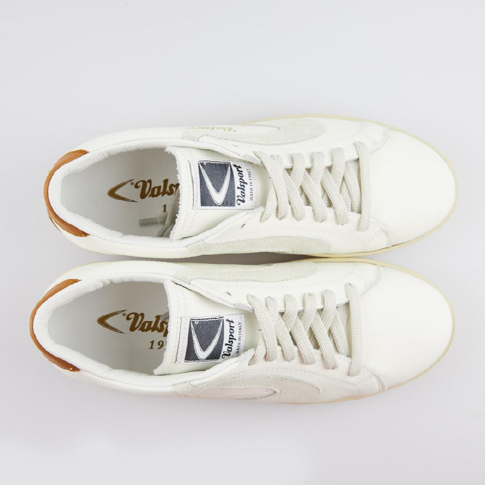 Valsport Tournament Mix Leather Suede Bianco Panna Cognac In Linea