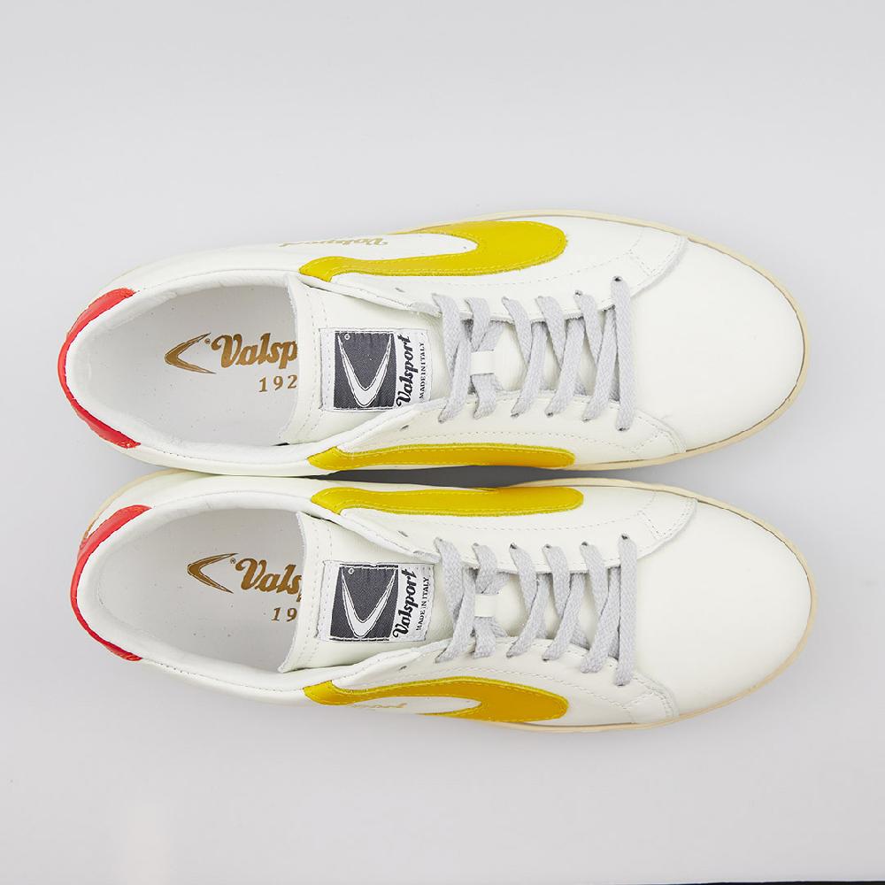 Valsport Tournament Mix Leather Bianco Giallo Vermiglio Qualità