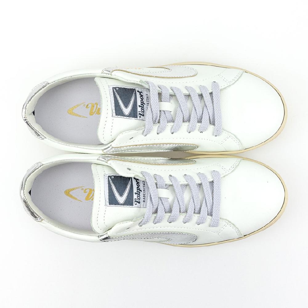 Valsport Tournament Classic Metal Leather Bianco Argento Laminato In Saldo
