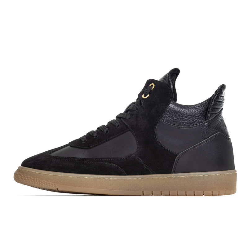 Ylati VENERE HIGH BLACK TEXTURE by Ylati Footwear Qualità