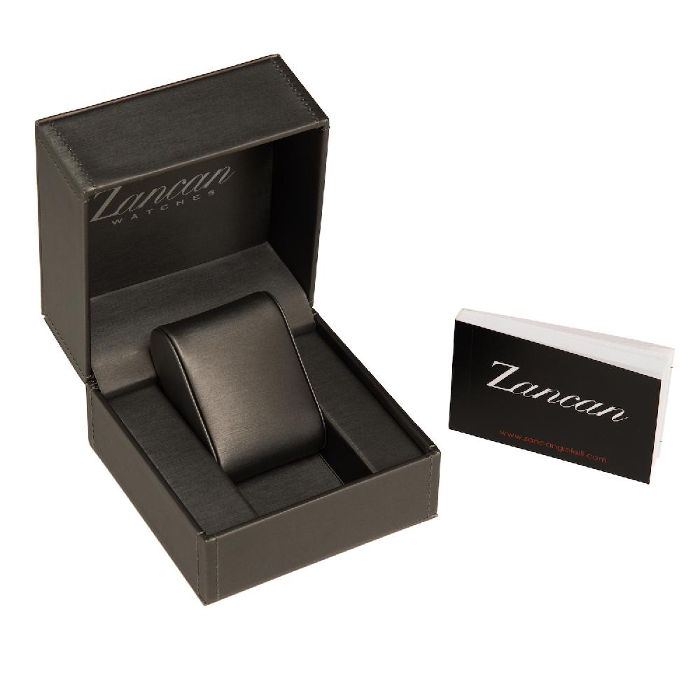 ﻿Zancan Orologio solo tempo Zancan in acciaio con datario e cinturino in silicone In Saldo