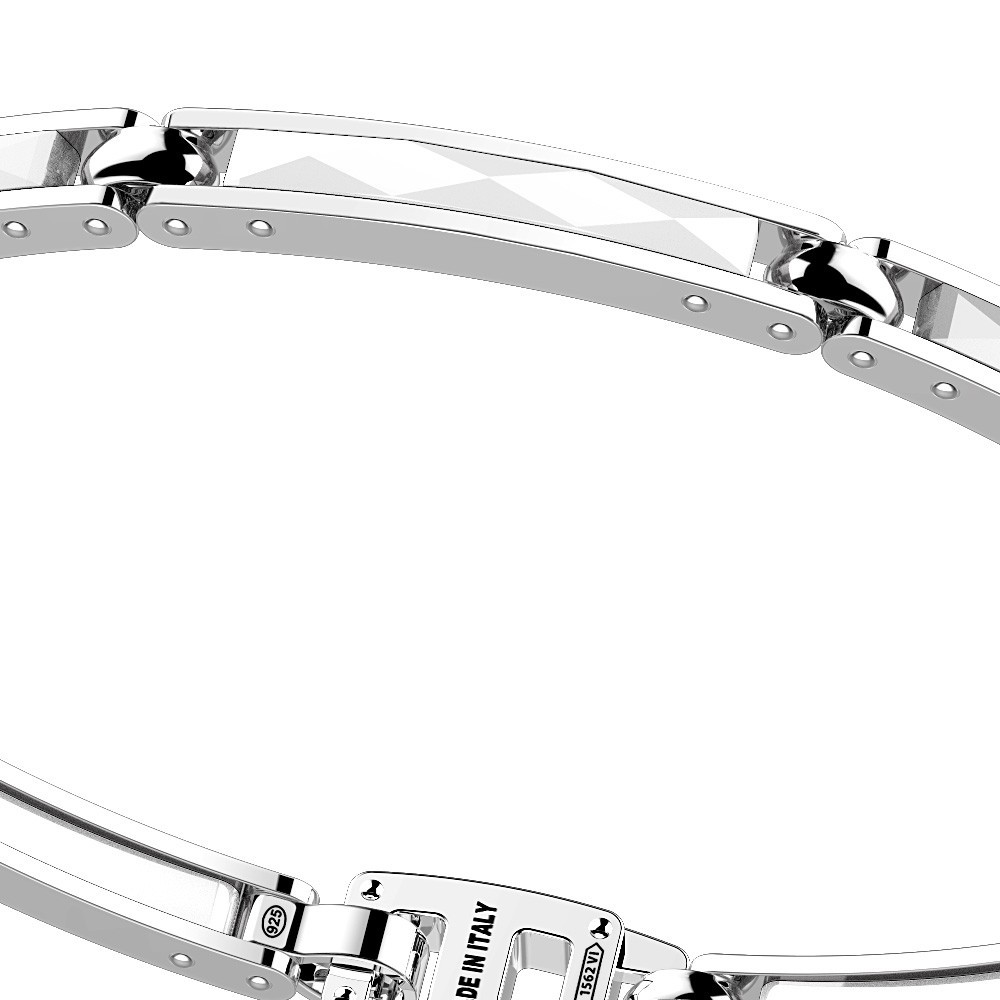 Zancan Bracciale Zancan in argento e ceramica Outlet