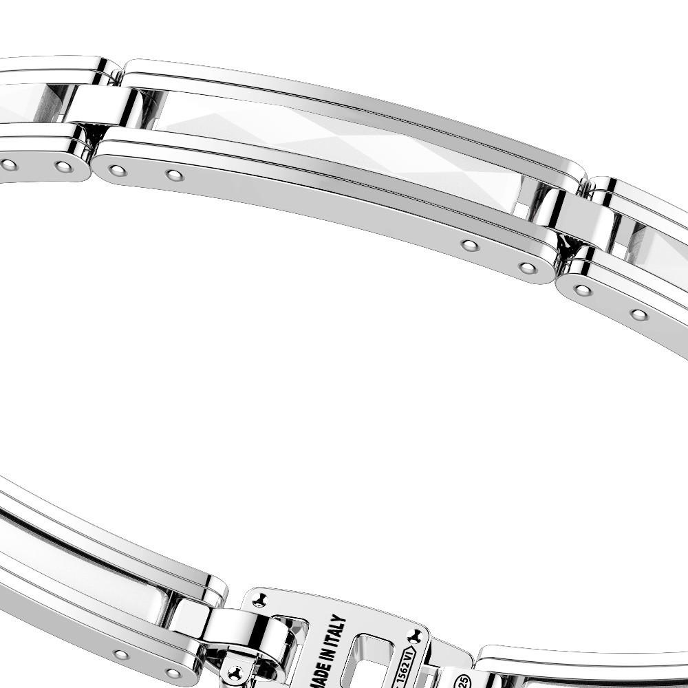 Zancan Bracciale Zancan in argento e ceramica Vendita Calda