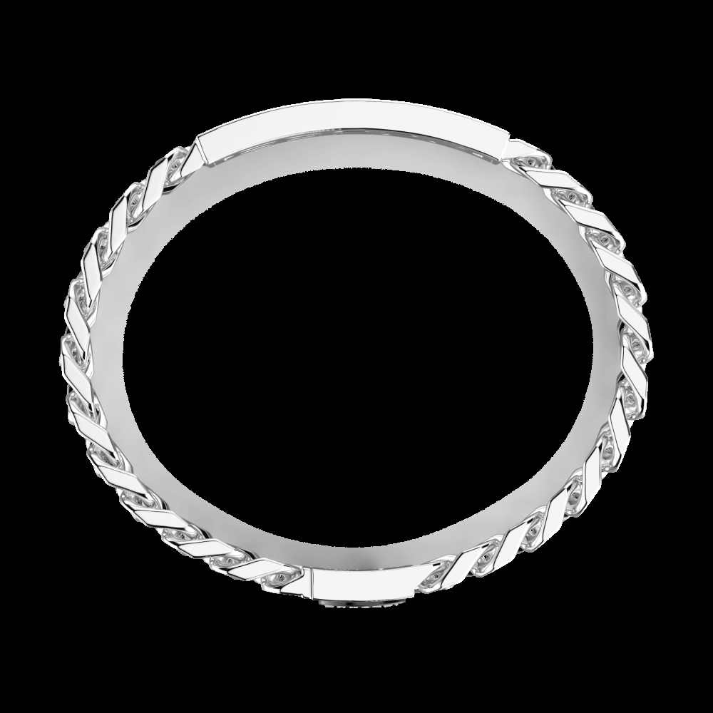 Zancan Bracciale Bugatti groumette in argento 925 con targa centrale In Saldo