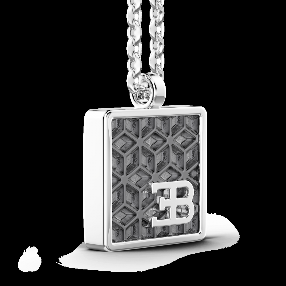 Zancan Collana Bugatti con targa in argento Italy