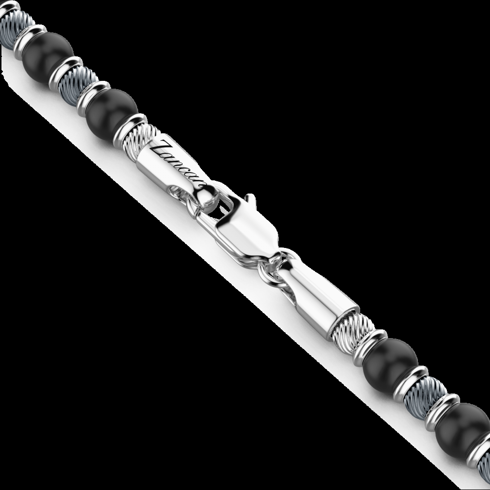 Zancan Collana Zancan morbida con sfere in argento e in pietra onice Acquista Ora