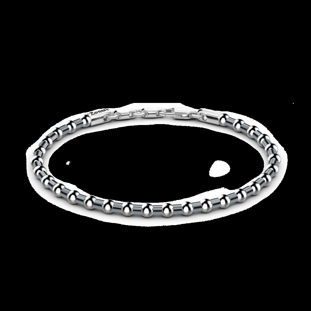 Zancan Bracciale Zancan morbido in argento a sfere Consegna Veloce