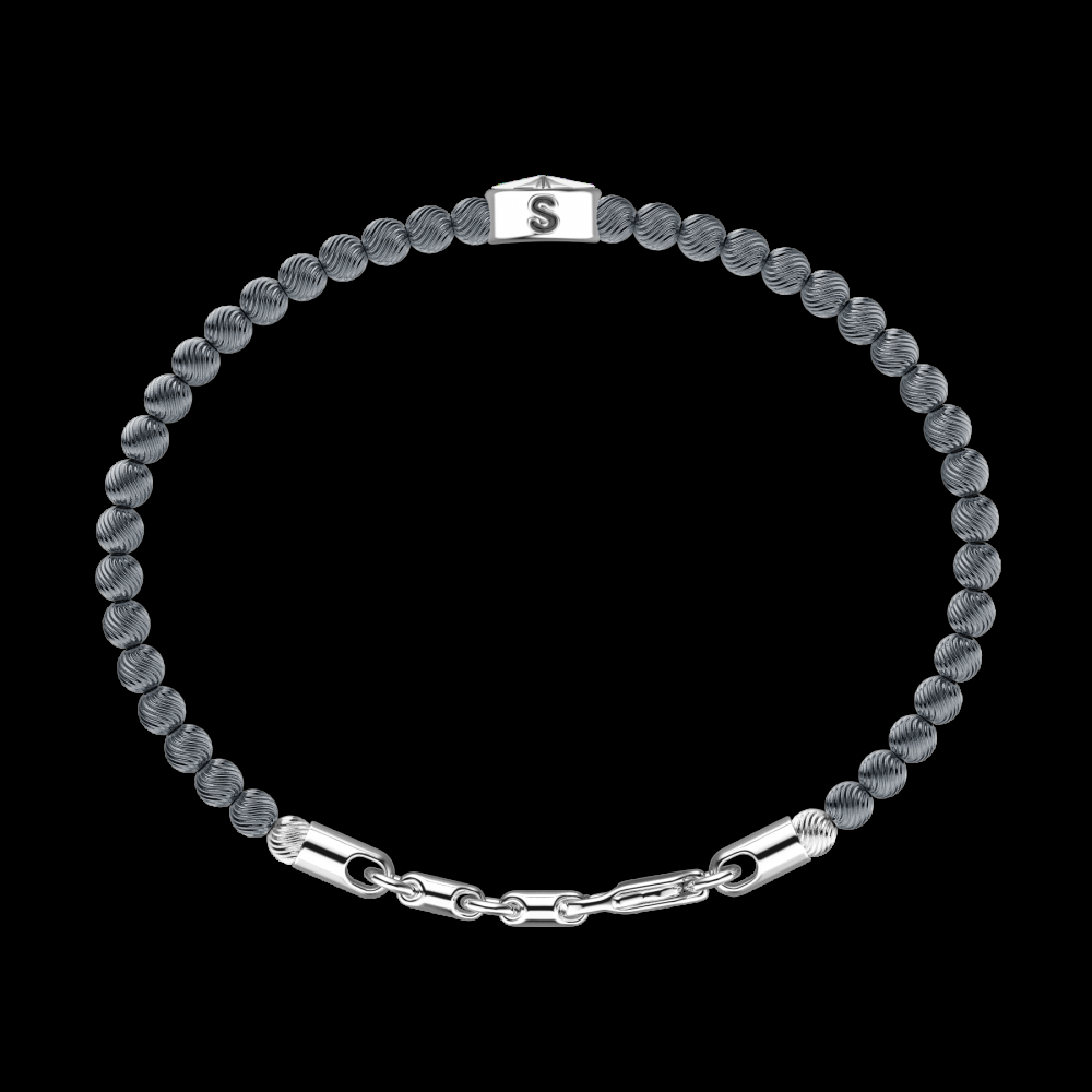 Zancan Bracciale Zancan morbido con sfere in argento e rosa dei venti Offerta
