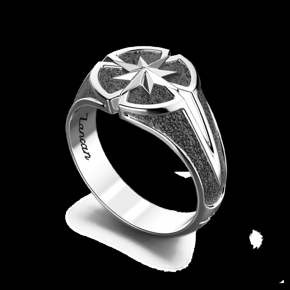 Zancan Anello Zancan in argento con rosa dei venti Negozio