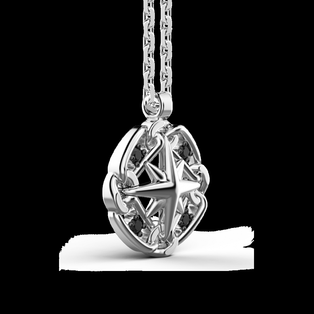 Zancan Collana Zancan in argento con pendente a rosa dei venti Promozione