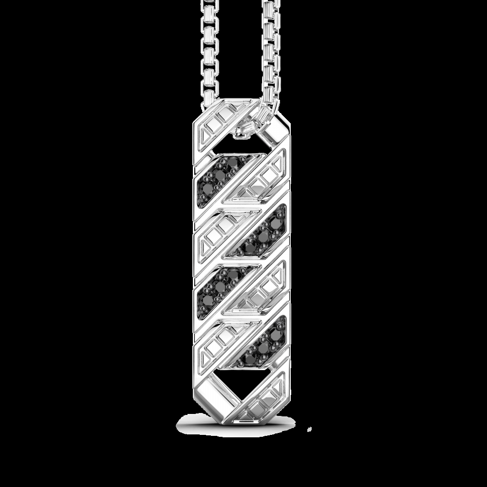 Zancan Collana Zancan in argento con pendente a targa e pietre Fino Al -60%