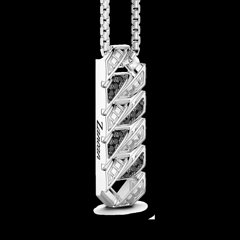 Zancan Collana Zancan in argento con pendente a targa e pietre Fino Al -60%
