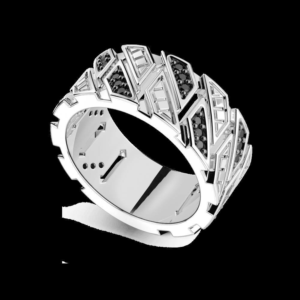 Zancan Anello a fascia Zancan in argento con pietre Online