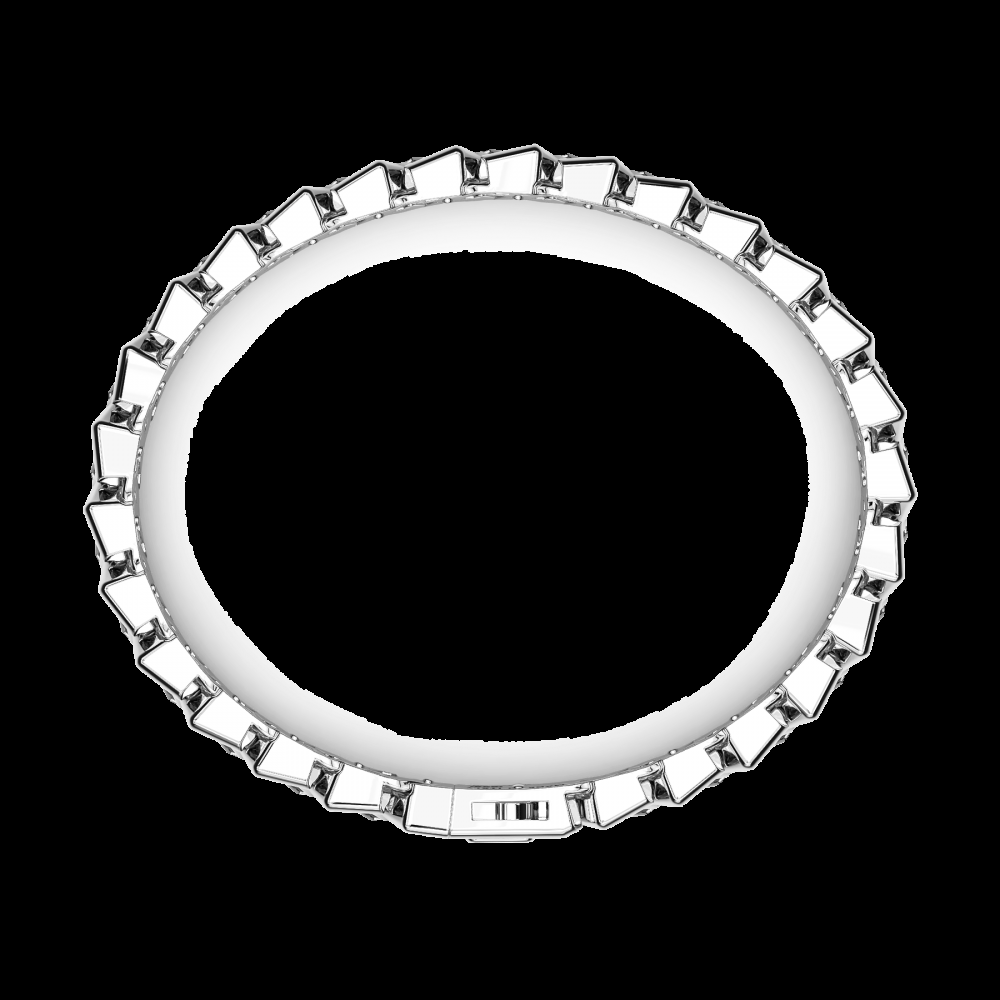 Zancan Bracciale Zancan solo maglia in argento con pietre Saldi