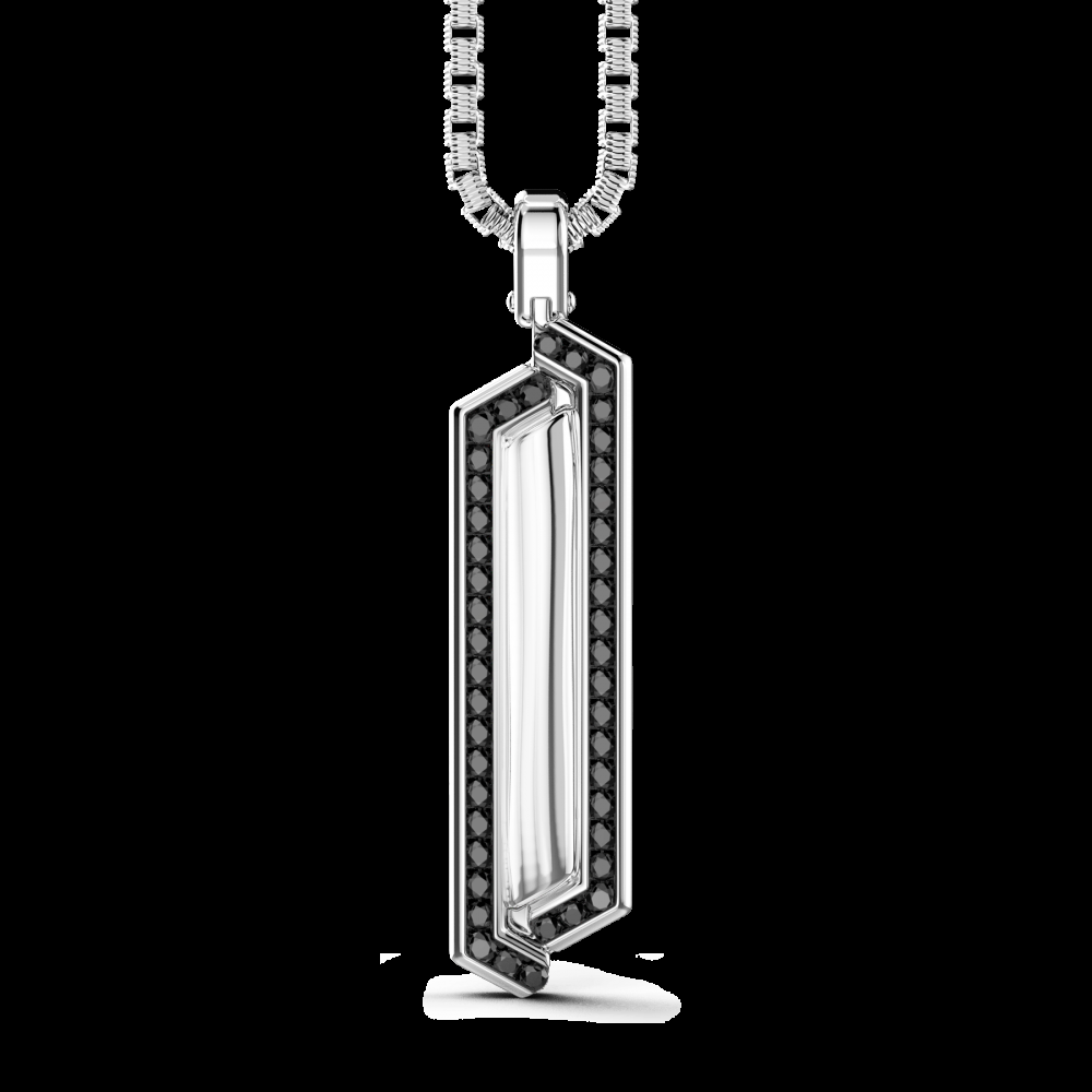 Zancan Collana Zancan in argento con pendente a targa e pietre Hotsell