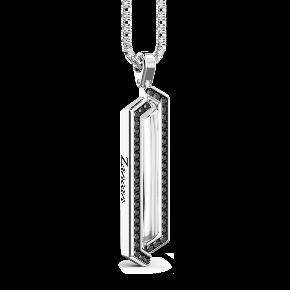 Zancan Collana Zancan in argento con pendente a targa e pietre Hotsell