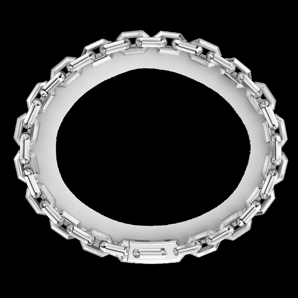 Zancan Bracciale solo maglia Zancan in argento con pietre nere Moda