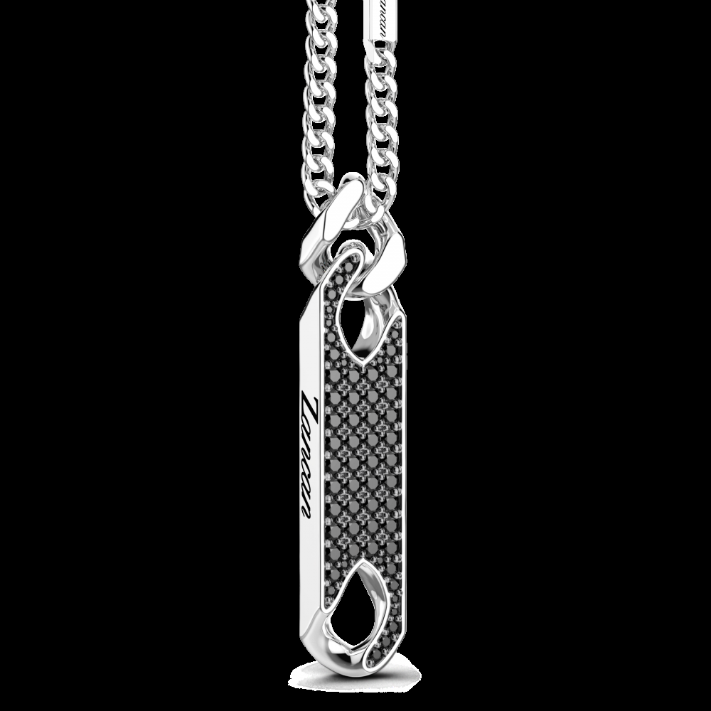 Zancan Collana Zancan in argento con pendente a targa e pietre Acquista Ora
