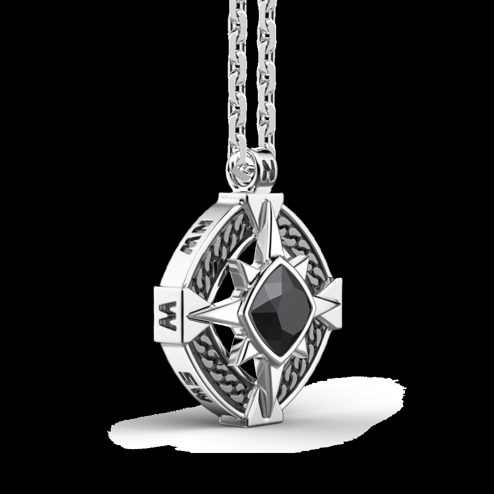 Zancan Collana in argento con onice sul pendente 2025