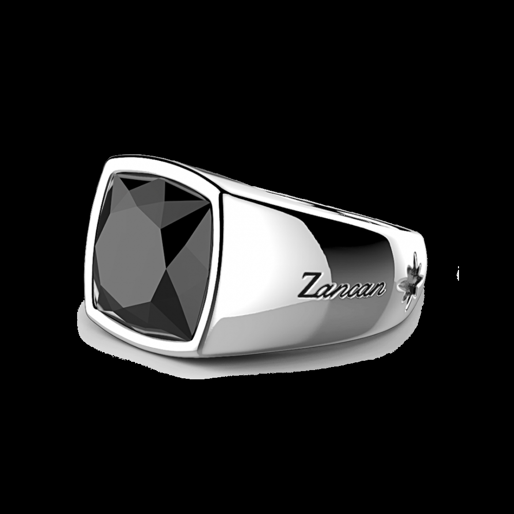 Zancan Anello in argento con grande onice naturale Prezzo Ridotto