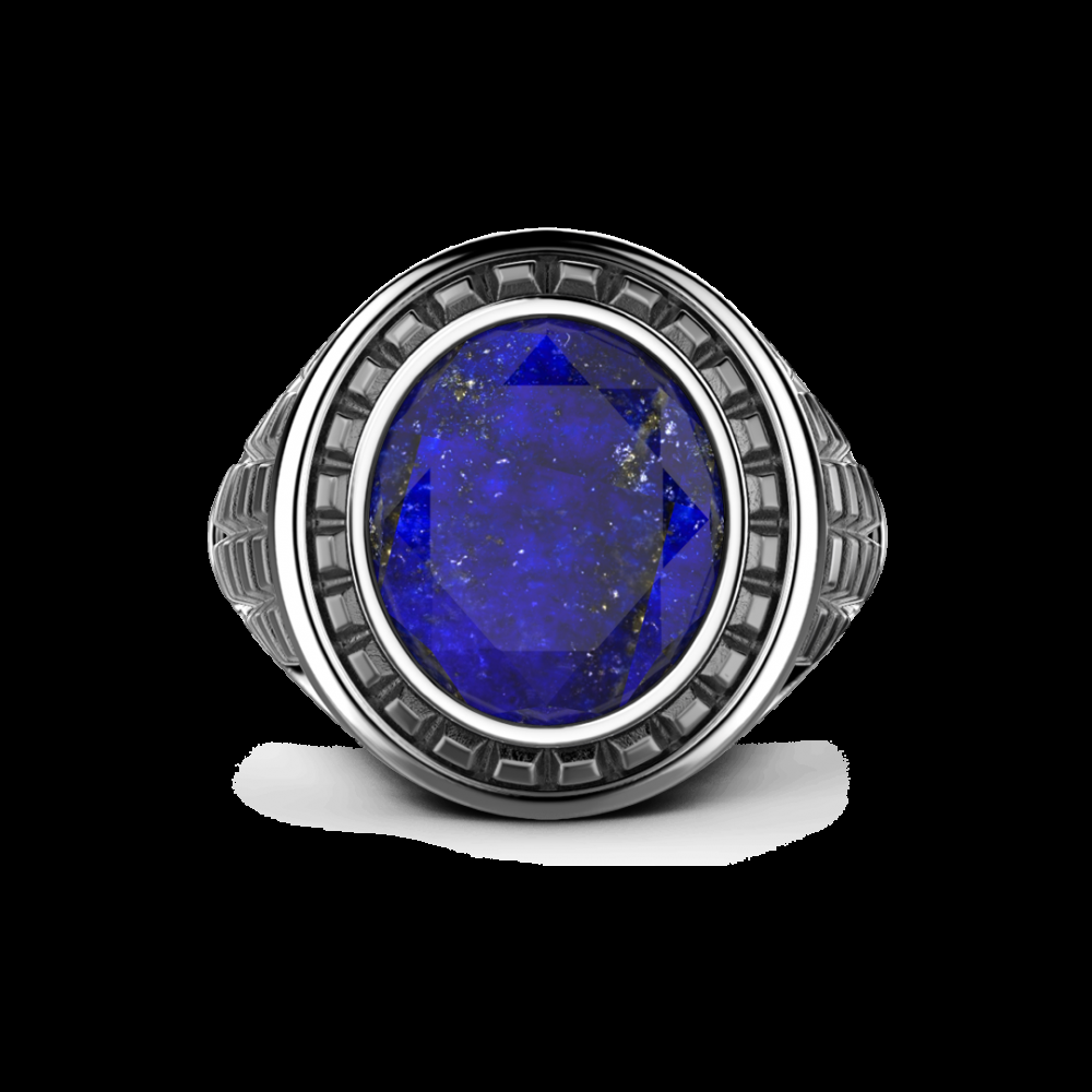 Zancan Anello Zancan in argento con pietra blu Presa