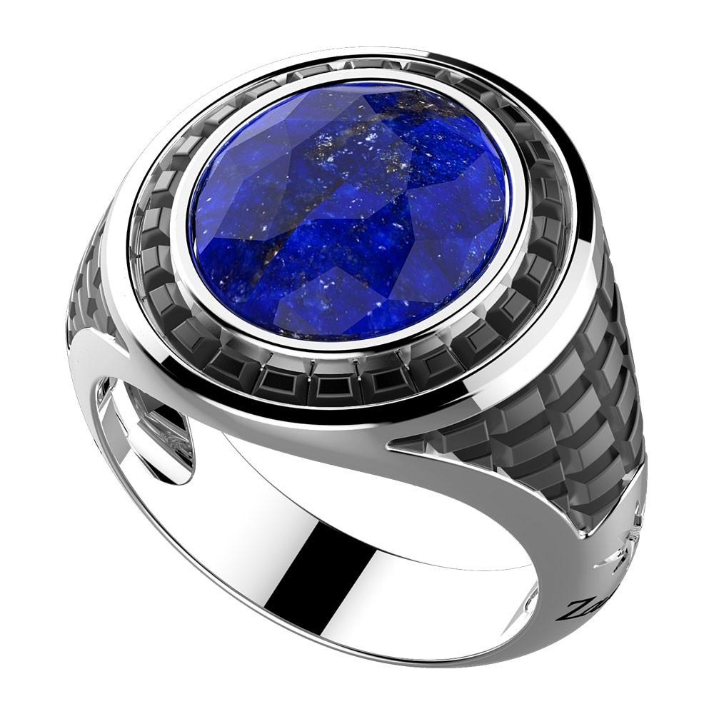 Zancan Anello Zancan in argento con pietra blu Presa
