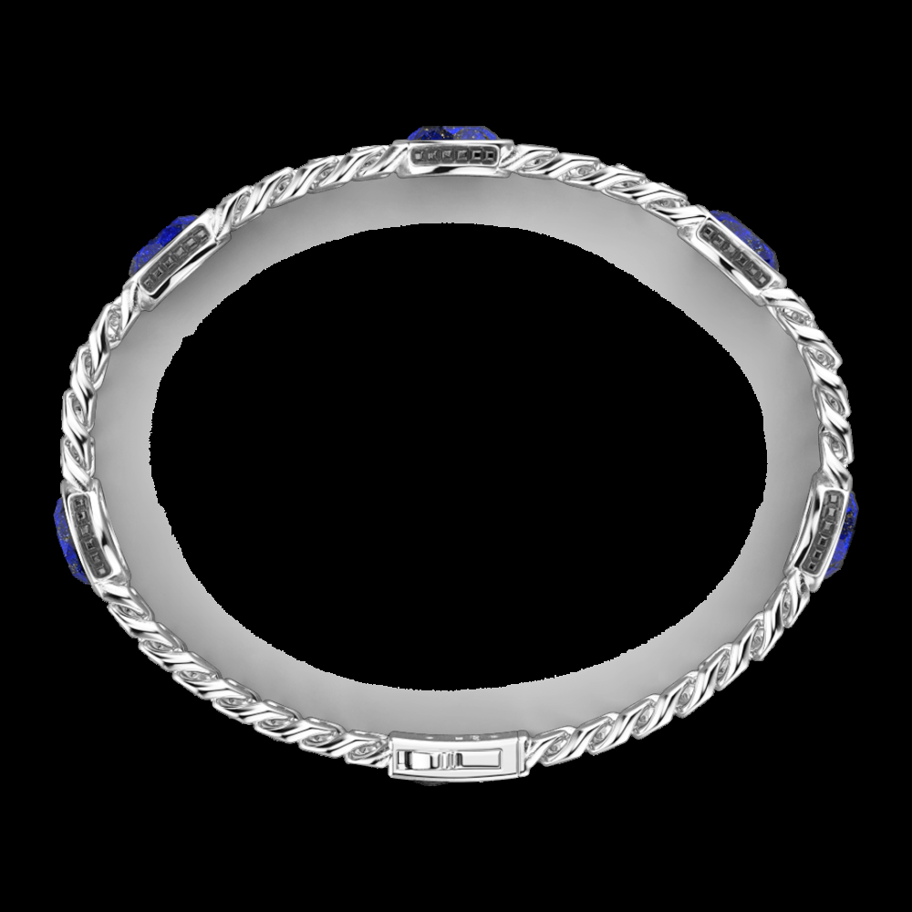 Zancan Bracciale a grumetta Zancan in argento con pietre blu Online