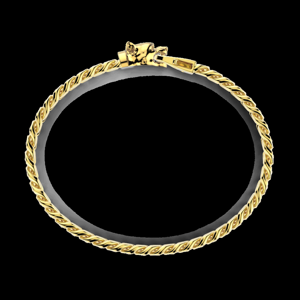 Zancan Bracciale a grumetta Zancan in argento con chiusura a testa di pitbull Vendita Calda