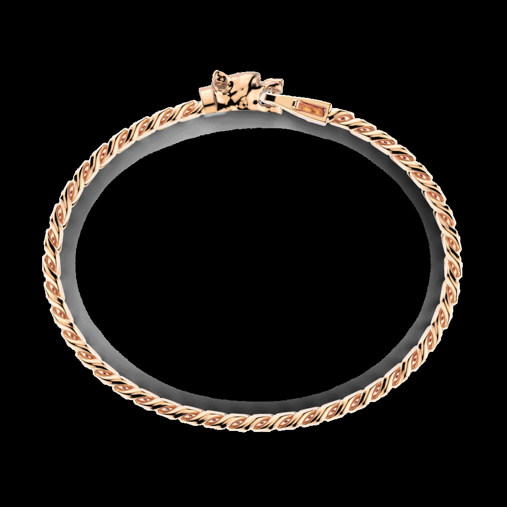 Zancan Bracciale a grumetta Zancan in argento con chiusura a testa di pitbull Vendita Economica