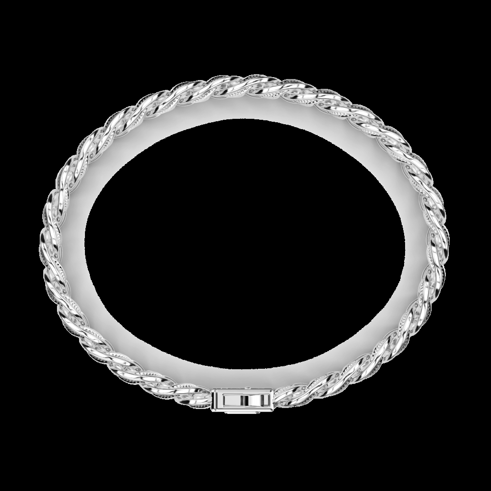Zancan Bracciale grumetta Zancan in argento con finitura striata in colore nero Moda