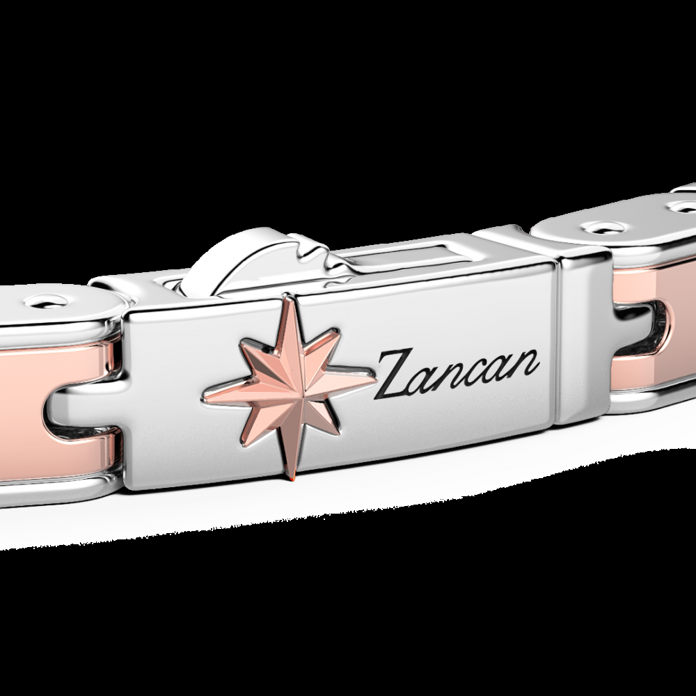 Zancan Bracciale da uomo Zancan in argento e oro rosa Promozione Limitata