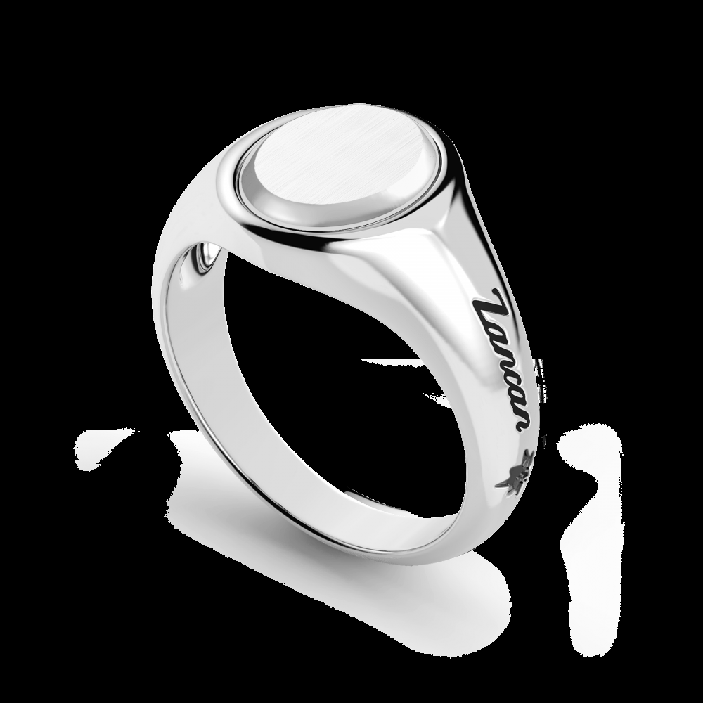 Zancan Anello chavlier Zancan in argento rotondo Economico
