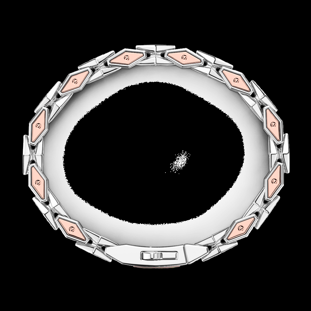Zancan Bracciale da uomo Zancan in argento e oro rosa In Vendita