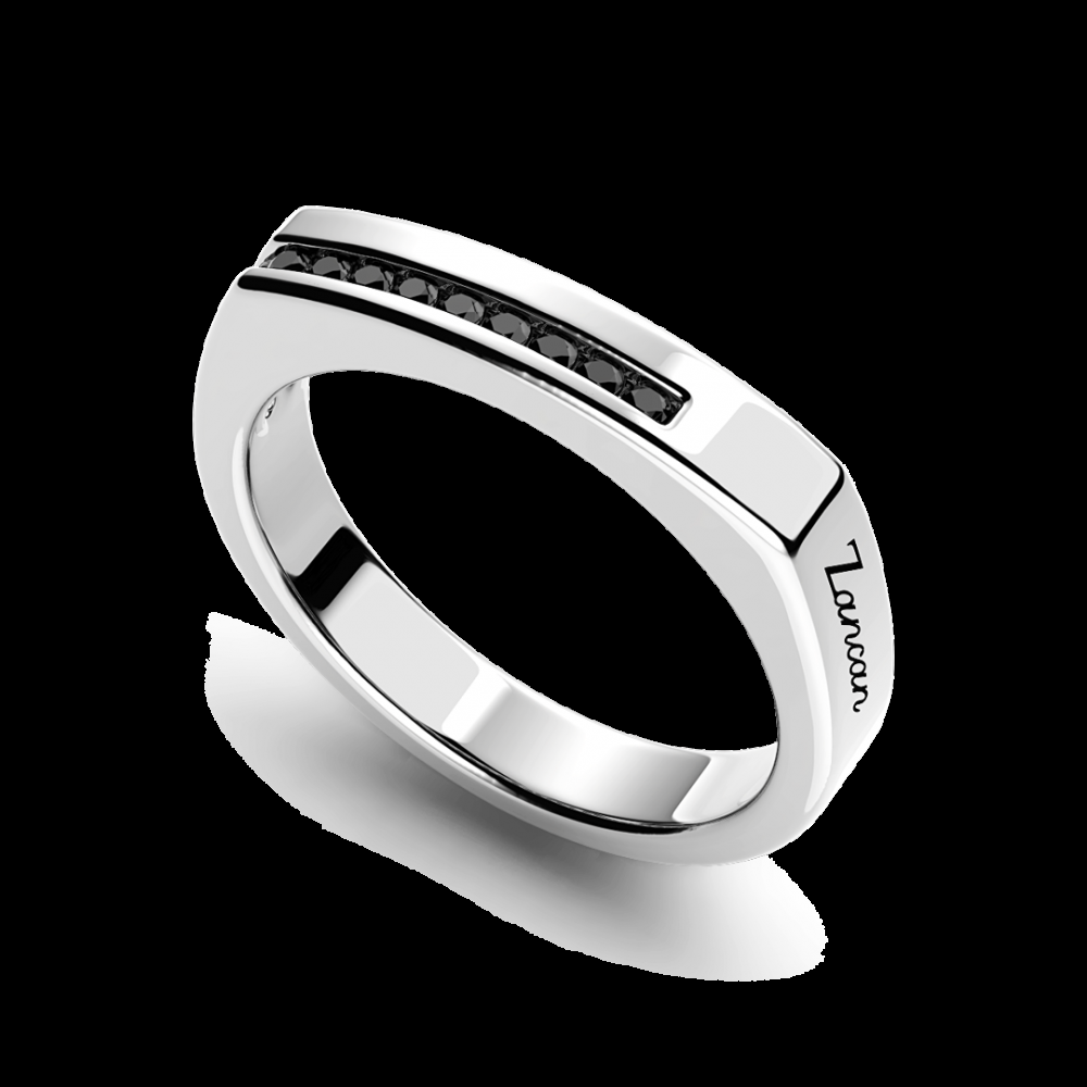 Zancan Anello Zancan in argento con pietre nere In Saldo