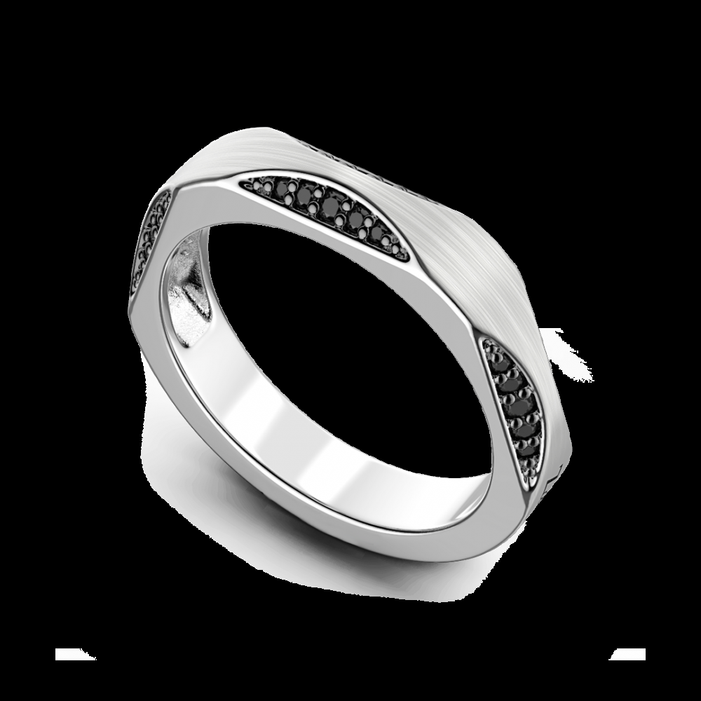 Zancan Anello Zancan in argento con pietre nere Fino Al -60%