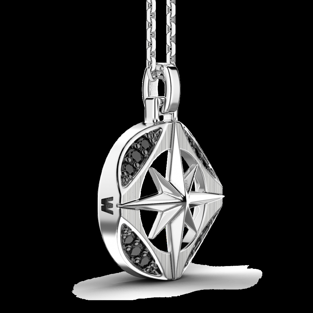 Zancan Collana Zancan in argento con pietre nere Prezzo Ridotto