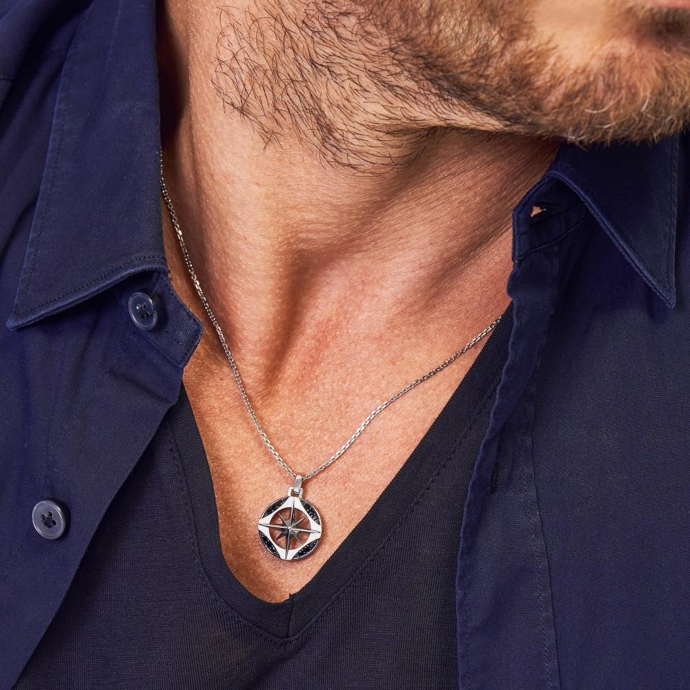 Zancan Collana Zancan in argento con pietre nere Prezzo Ridotto