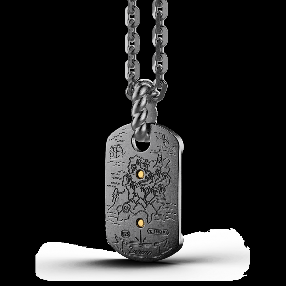 Zancan Collana Zancan in argento brunito con veliero Qualità