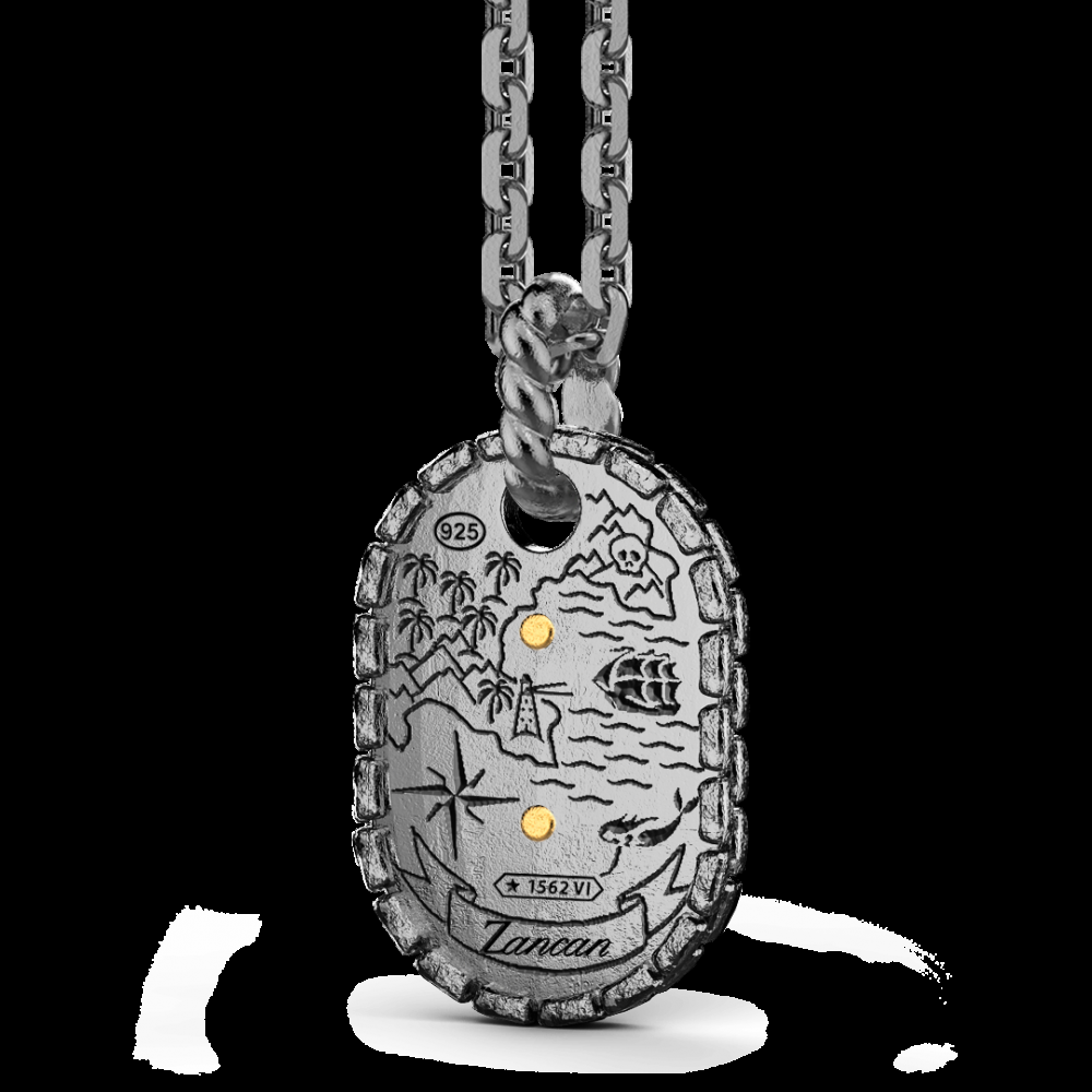 Zancan Collana Zancan in argento brunito con faro Vendita