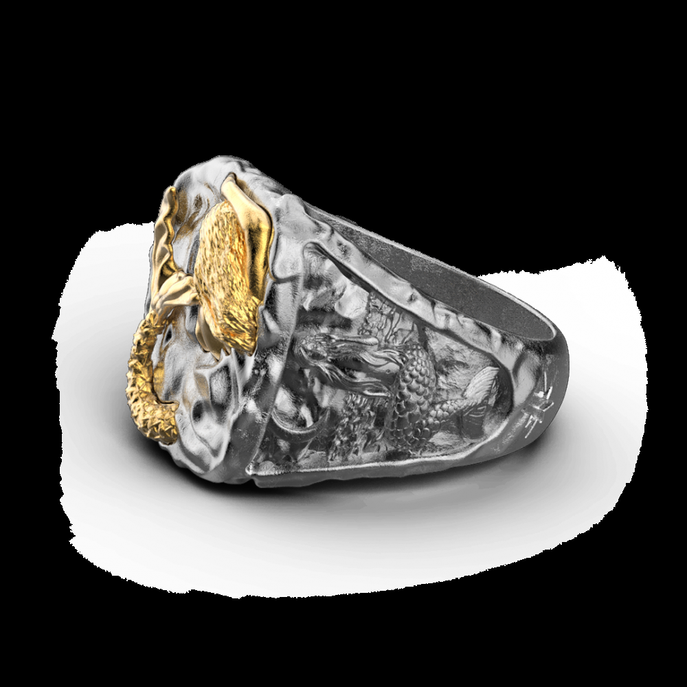 Zancan Anello Zancan in argento brunito con sirena Soddisfazione Garantita