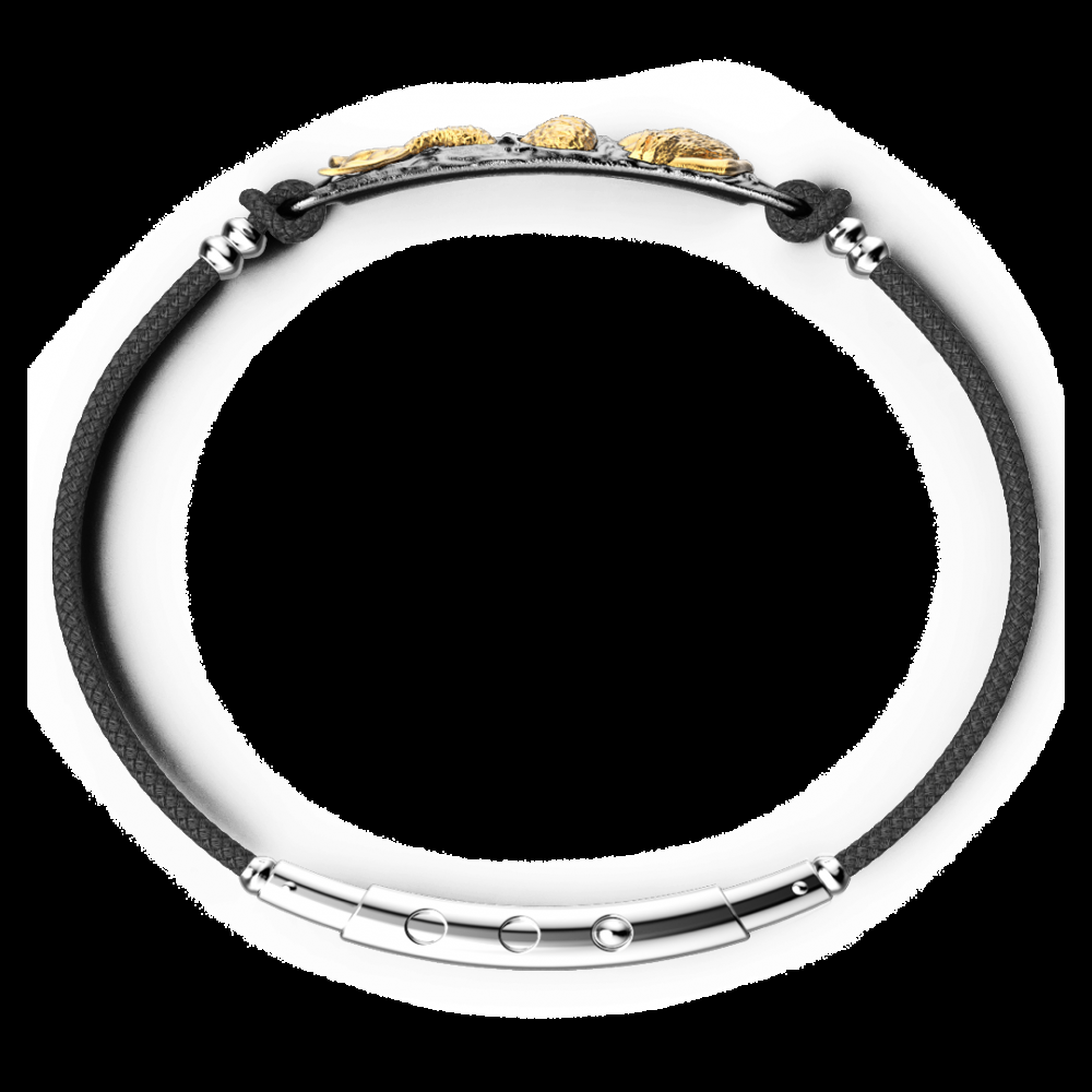 Zancan Bracciale Zancan in argento brunito con Sirena Qualità Garantita